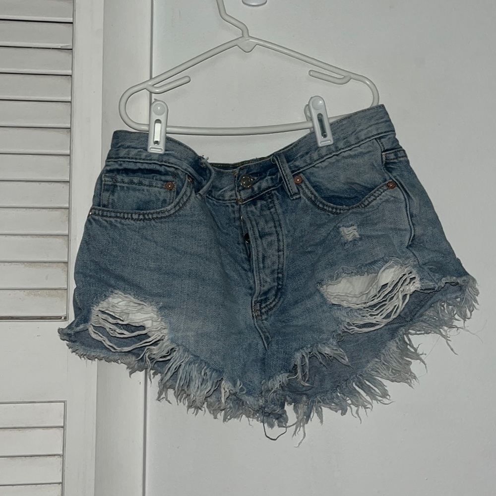 Free people ripped jean shorts WILL TAKE OFFERS